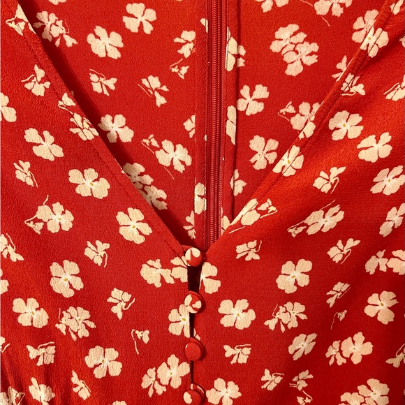 MADEWELL WOMENS FLORAL DRESS SIZE 2 - Picture 3 of 7